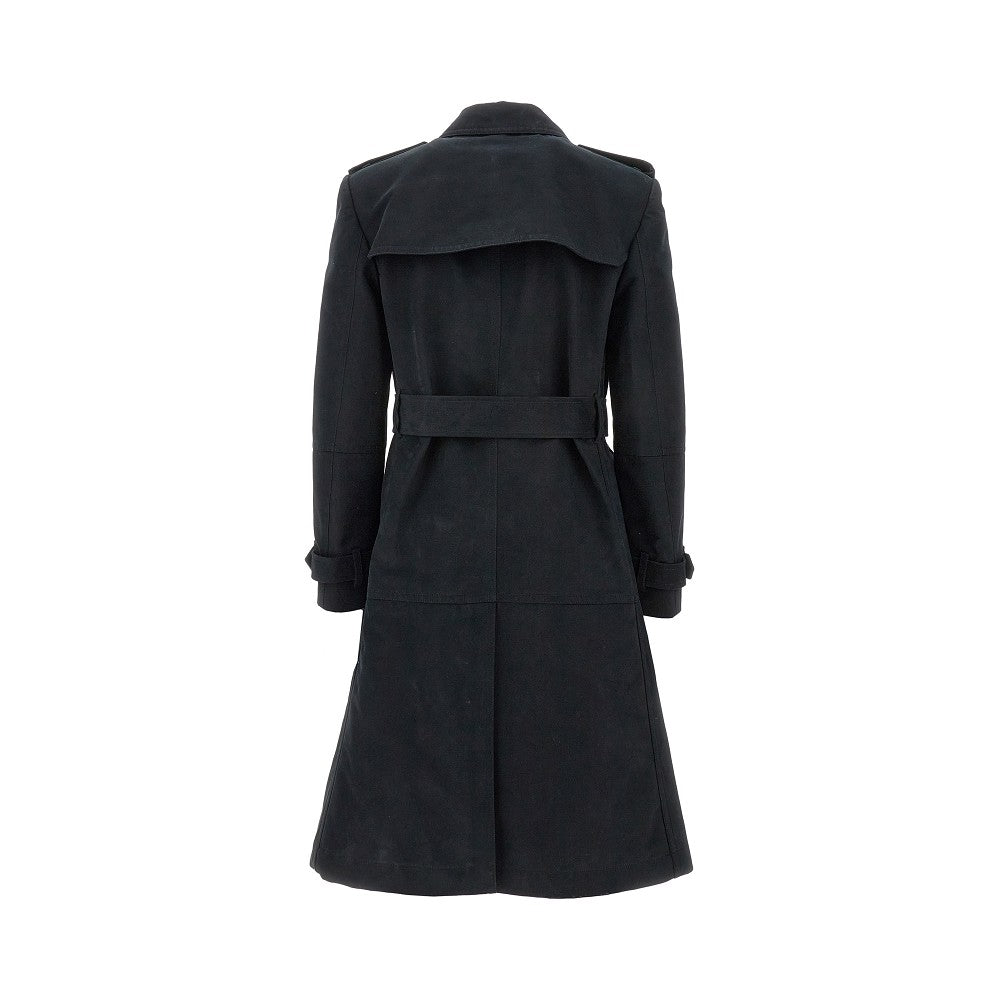Trench lungo in misto cotone