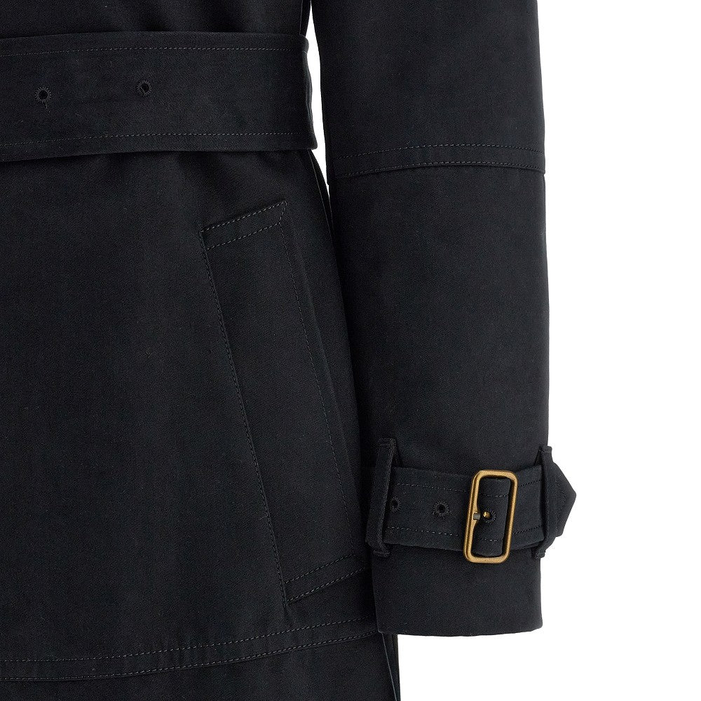 Trench lungo in misto cotone