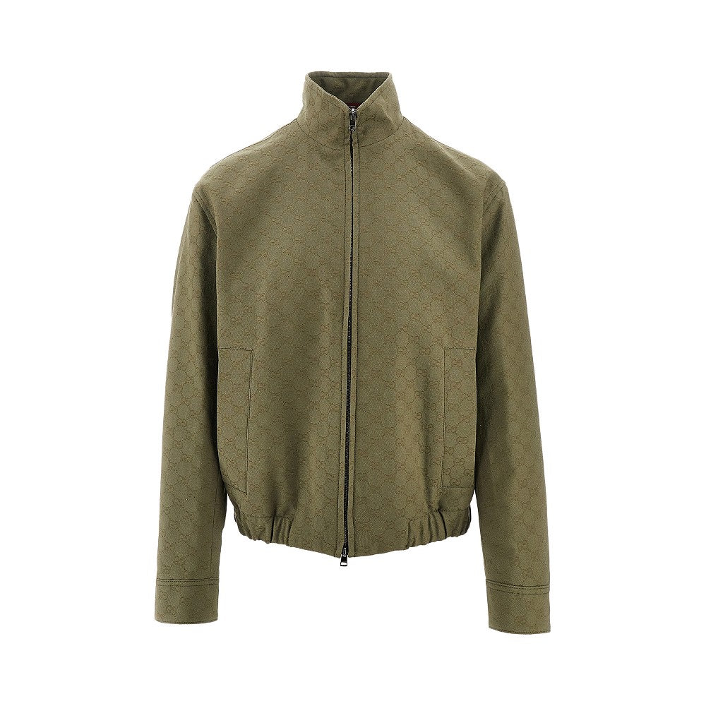 Jacquard GG canvas bomber jacket