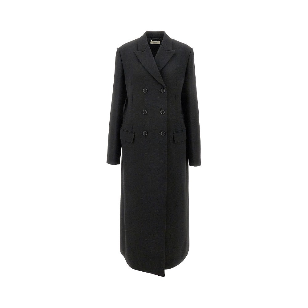 Wool 'Woody' long coat