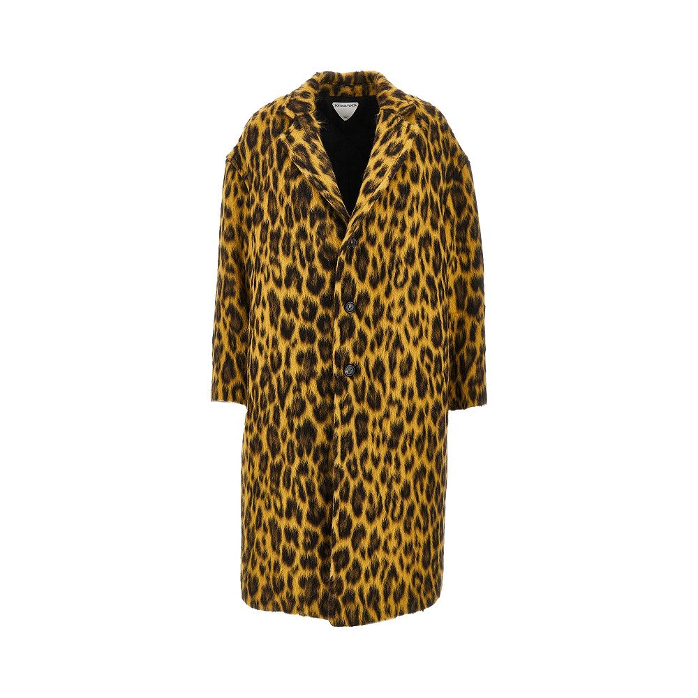 Brushed alpaca-blend coat