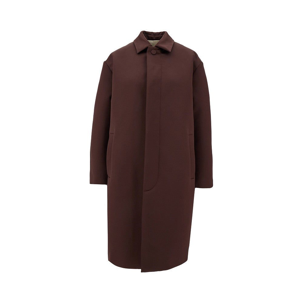 Cappotto al ginocchio in satin