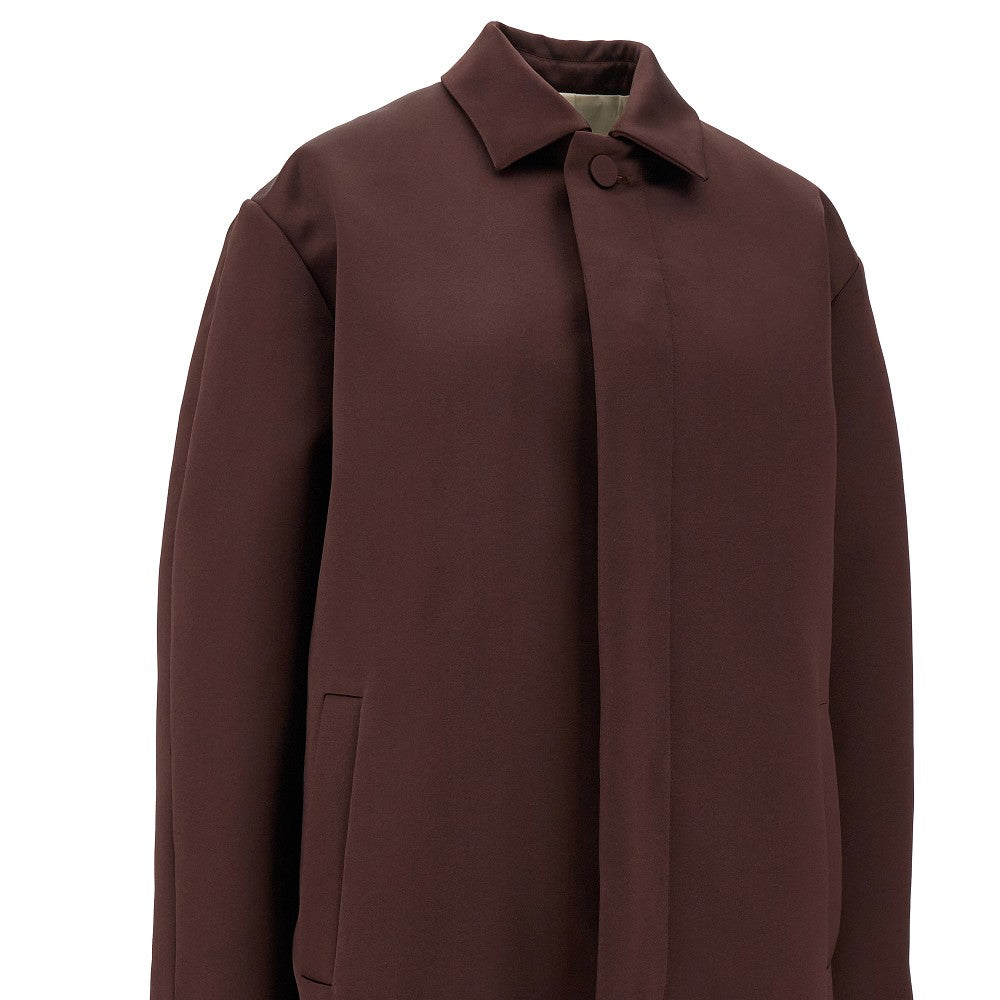 Cappotto al ginocchio in satin