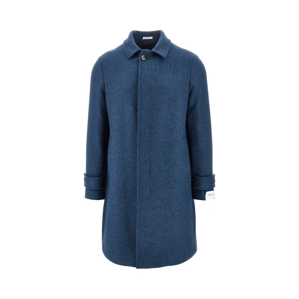 Wool-blend tailored coat
