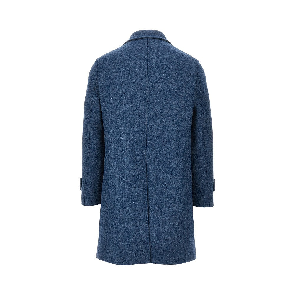 Wool-blend tailored coat