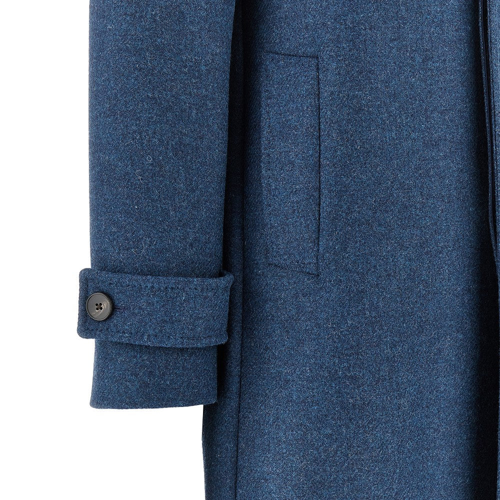 Wool-blend tailored coat