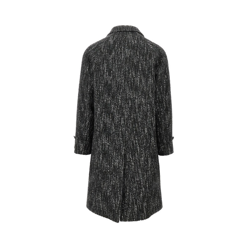 Cappotto in tweed di misto lana