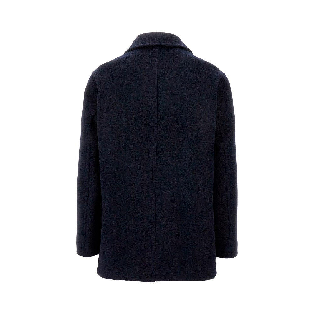 Cappotto doppiopetto in lana e cachemire