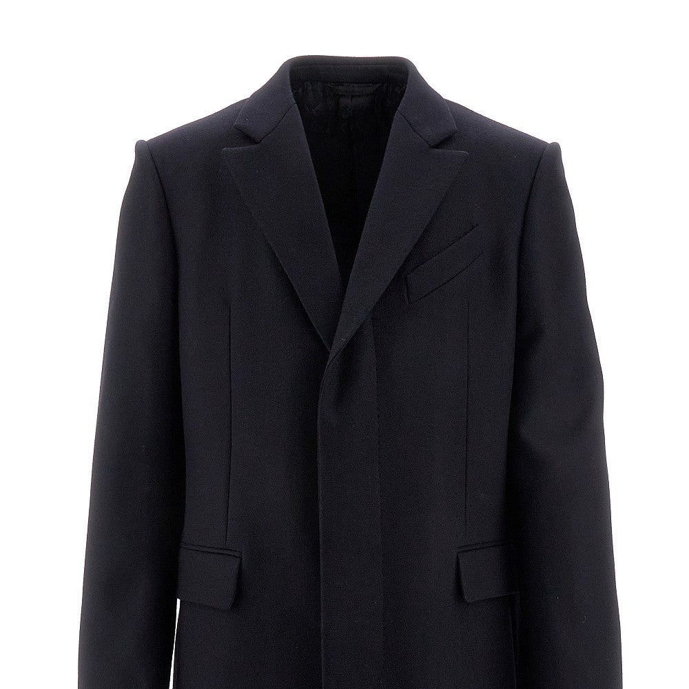 Cappotto monopetto in lana