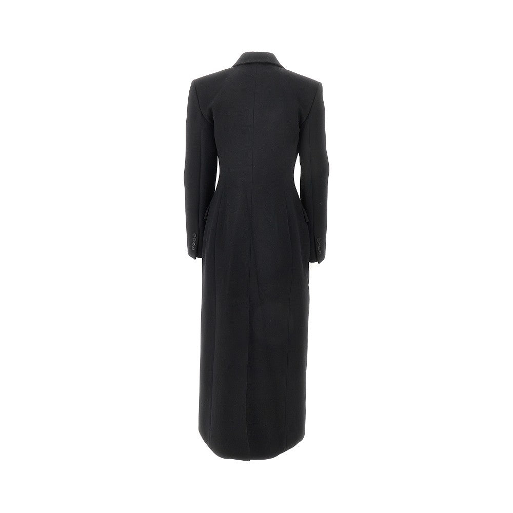 Cappotto in lana con spalle imbottite