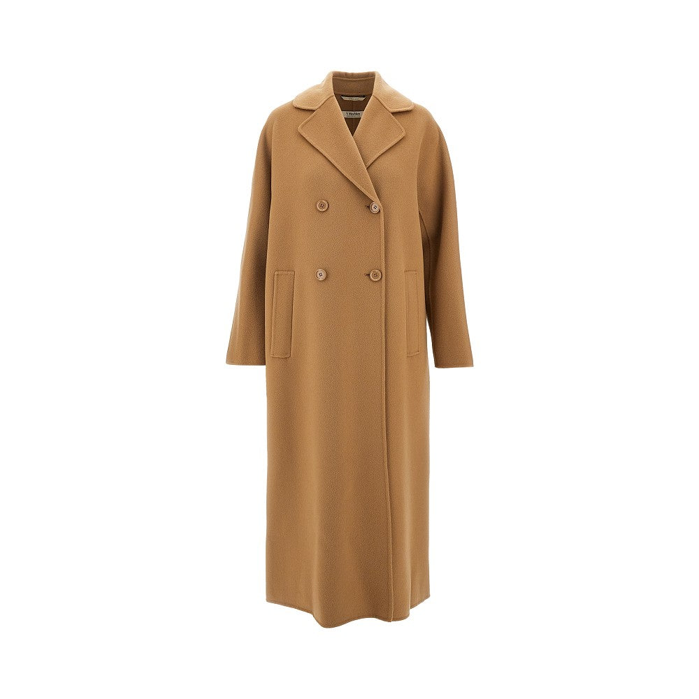 Double-breasted wool coat