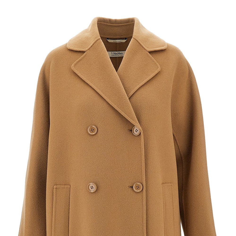 Double-breasted wool coat