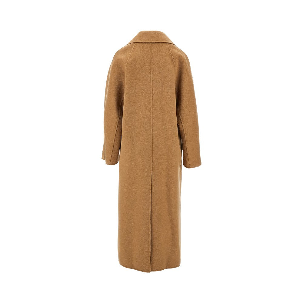 Double-breasted wool coat