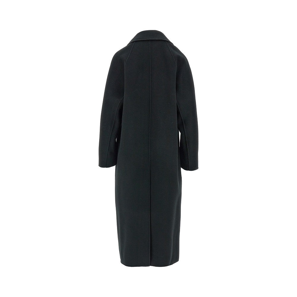 Double-breasted wool coat
