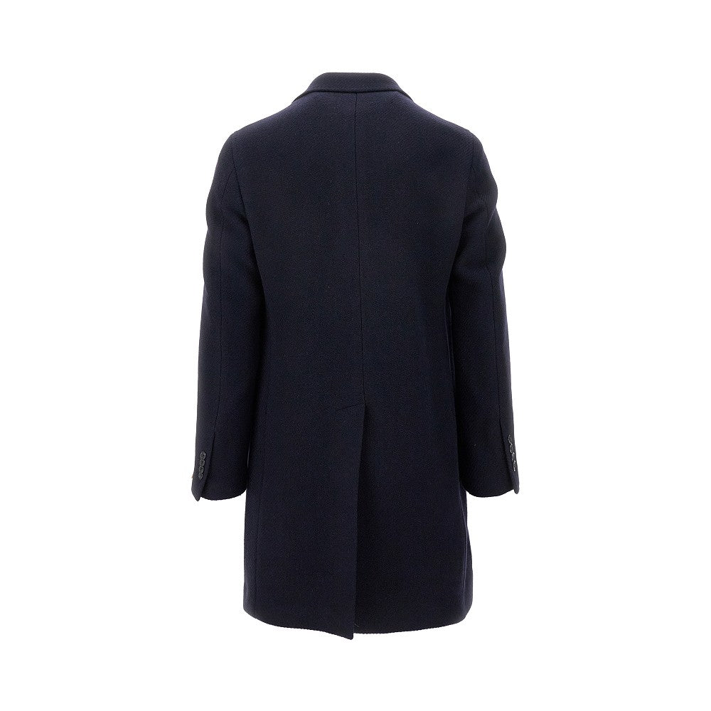 Tweed single-breasted coat
