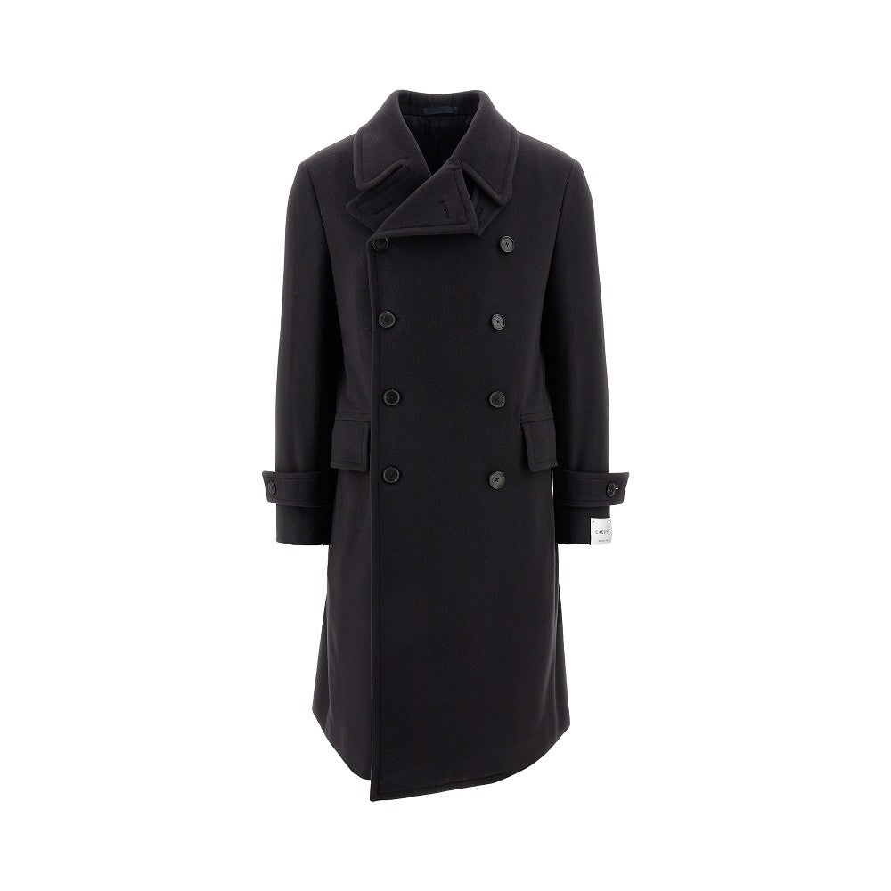 Cappotto doppiopetto in lana e cachemire