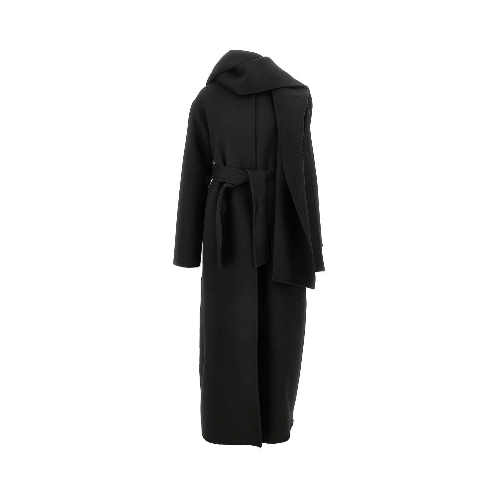 Cappotto con sciarpa e cappuccio rimovibili