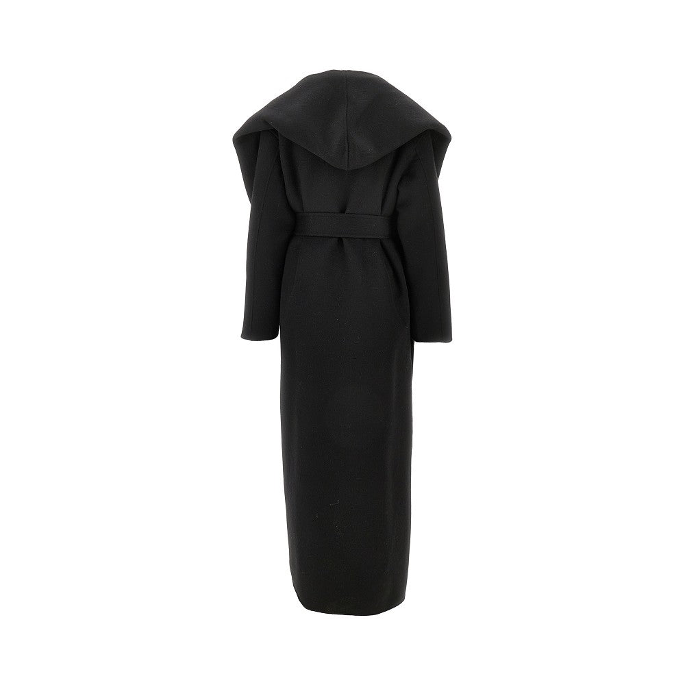 Cappotto con sciarpa e cappuccio rimovibili