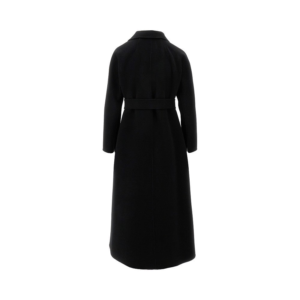 Wool coat with belt