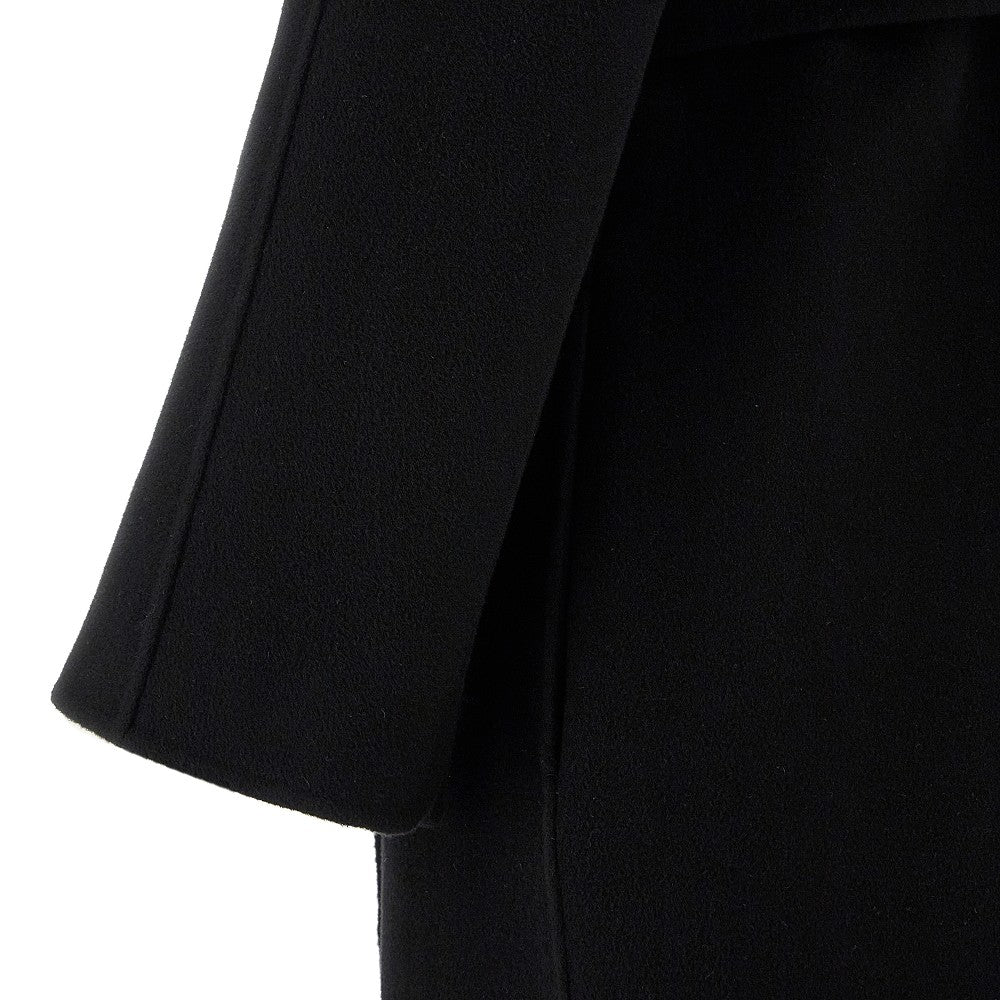 Wool coat with belt