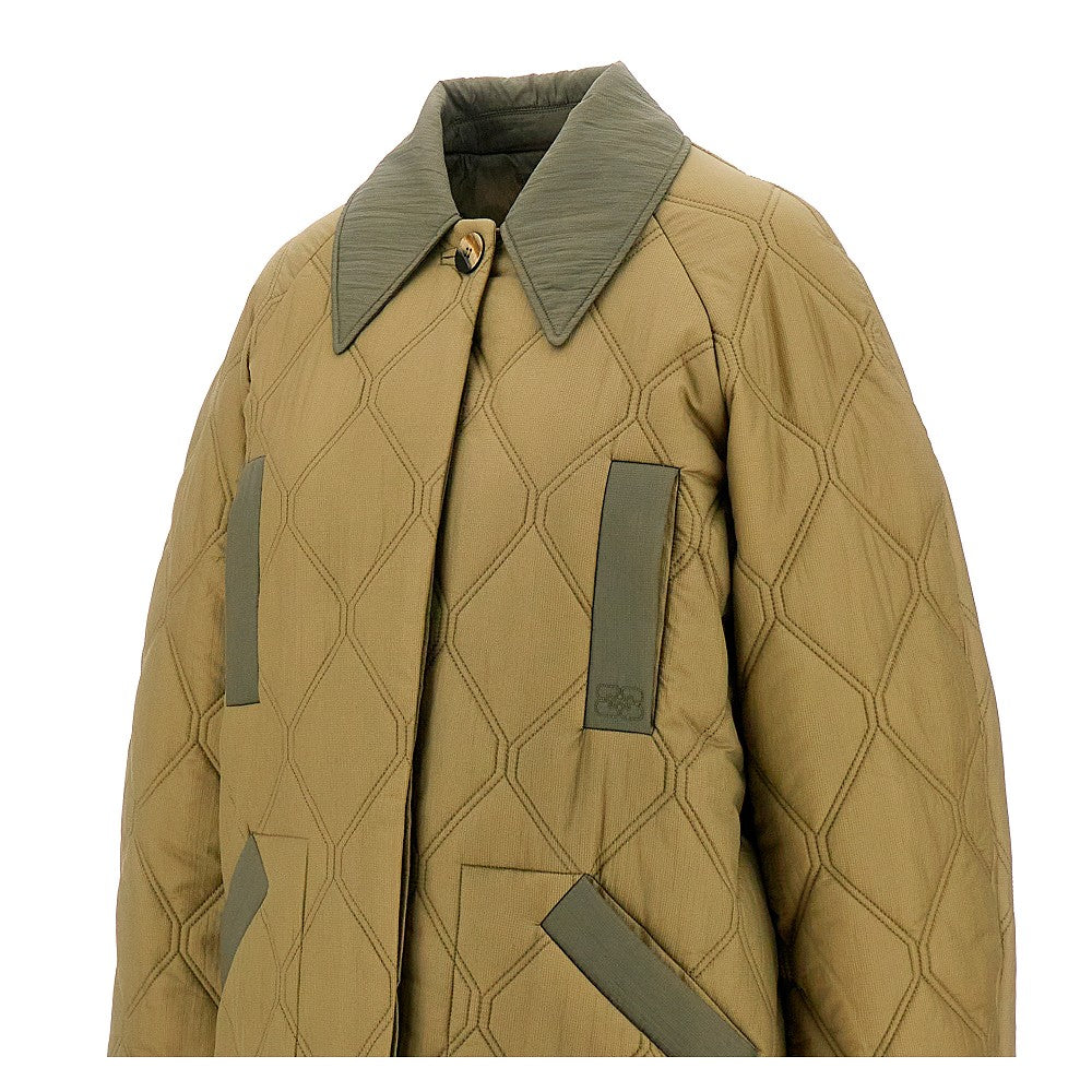 Cappotto in ripstop trapuntato