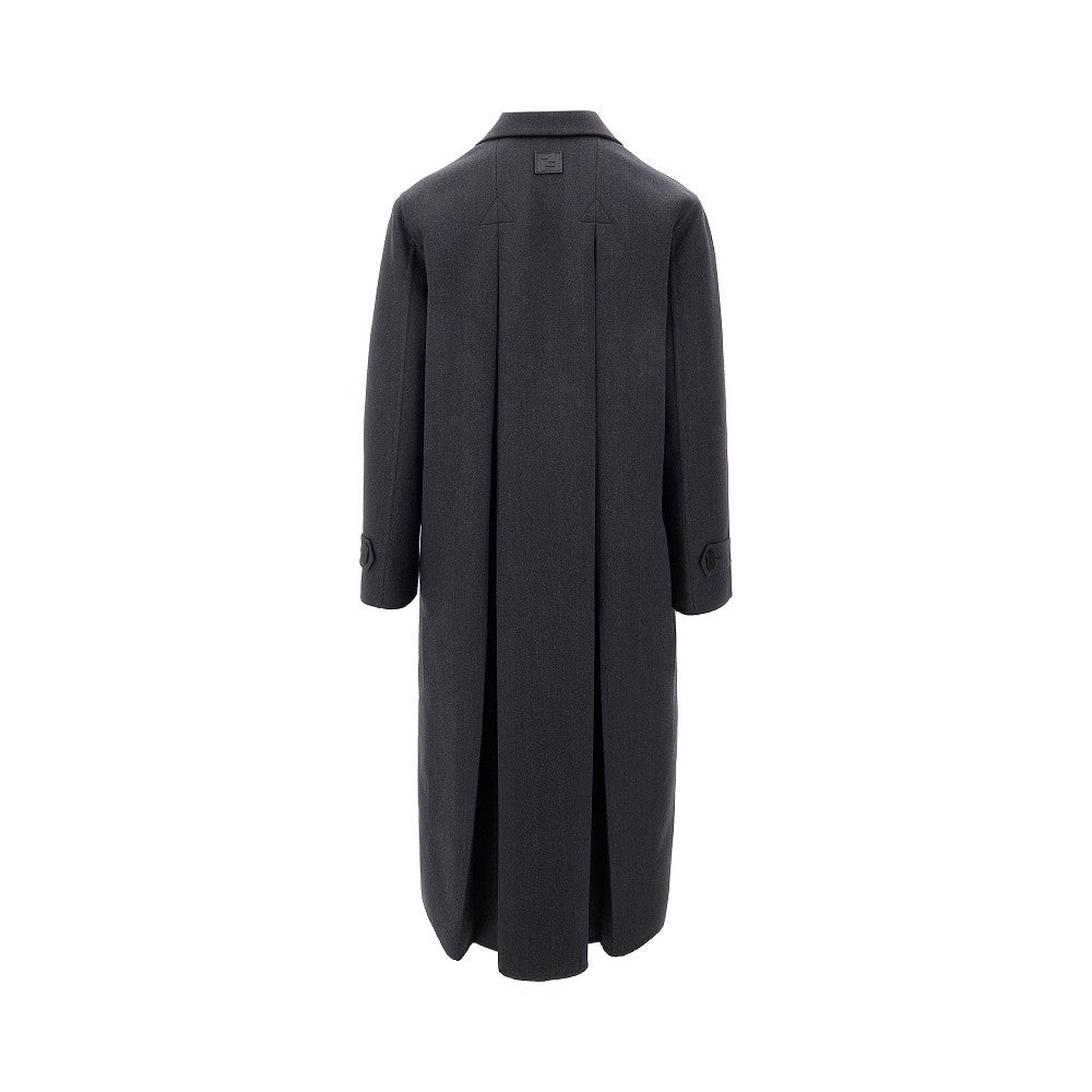 Cappotto monopetto in lana double