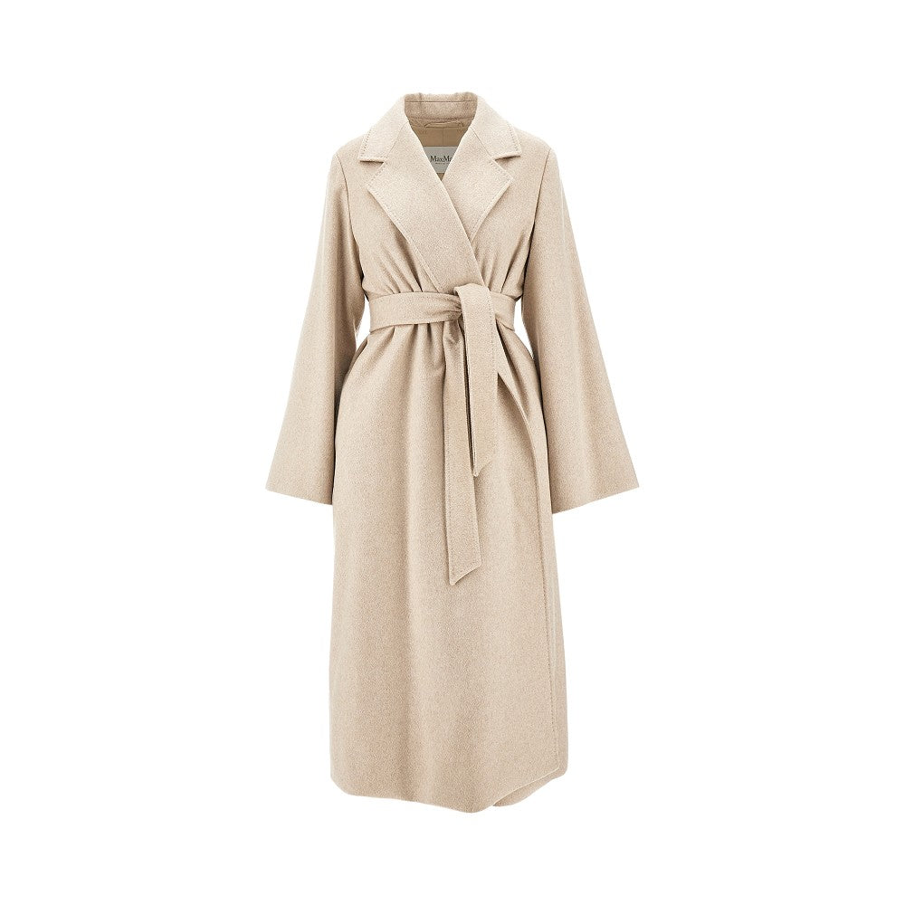 Cappotto in cachemire con cintura