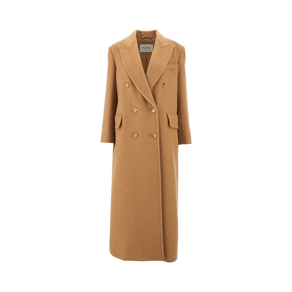 Cappotto doppiopetto in cammello