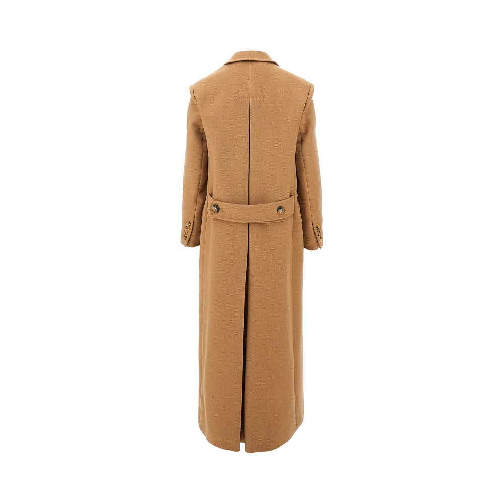 Cappotto doppiopetto in cammello