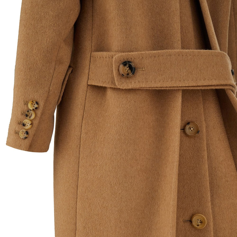 Cappotto doppiopetto in cammello
