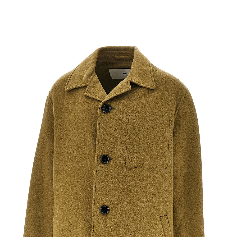 Wool and cashmere double coat