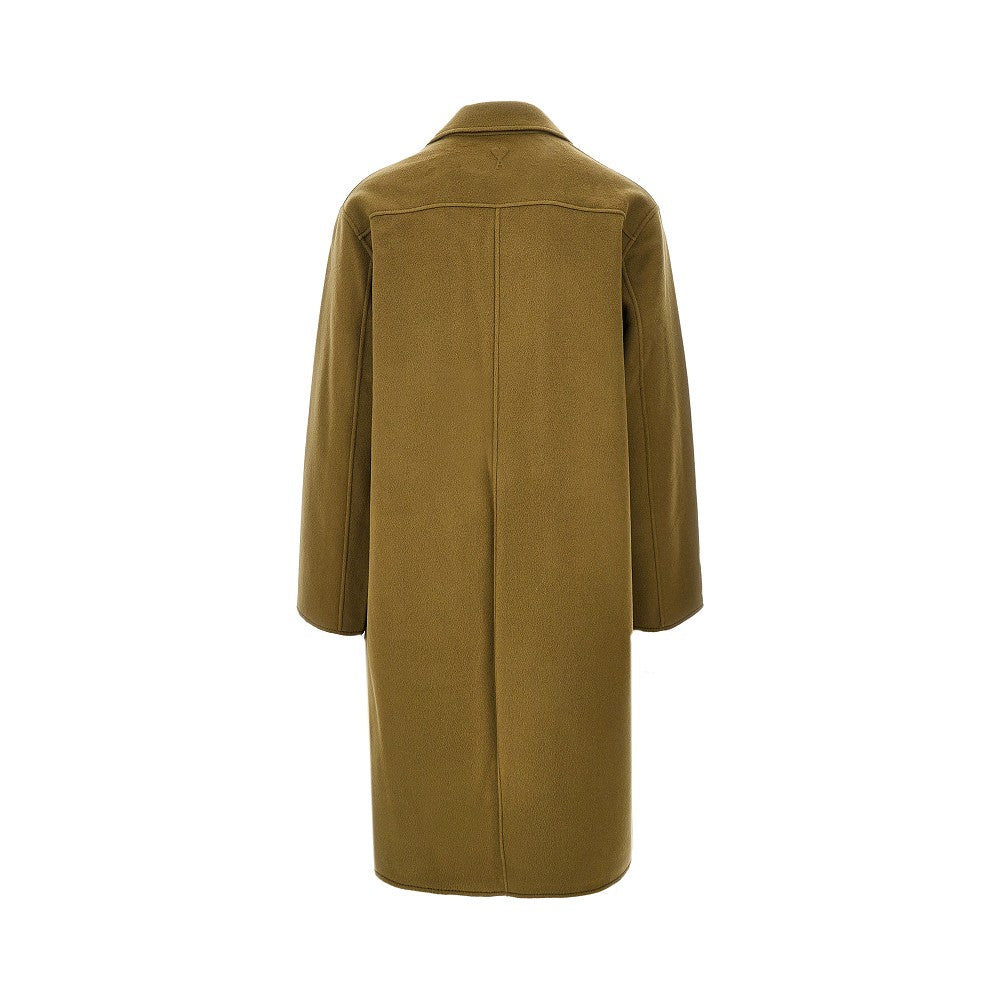 Wool and cashmere double coat