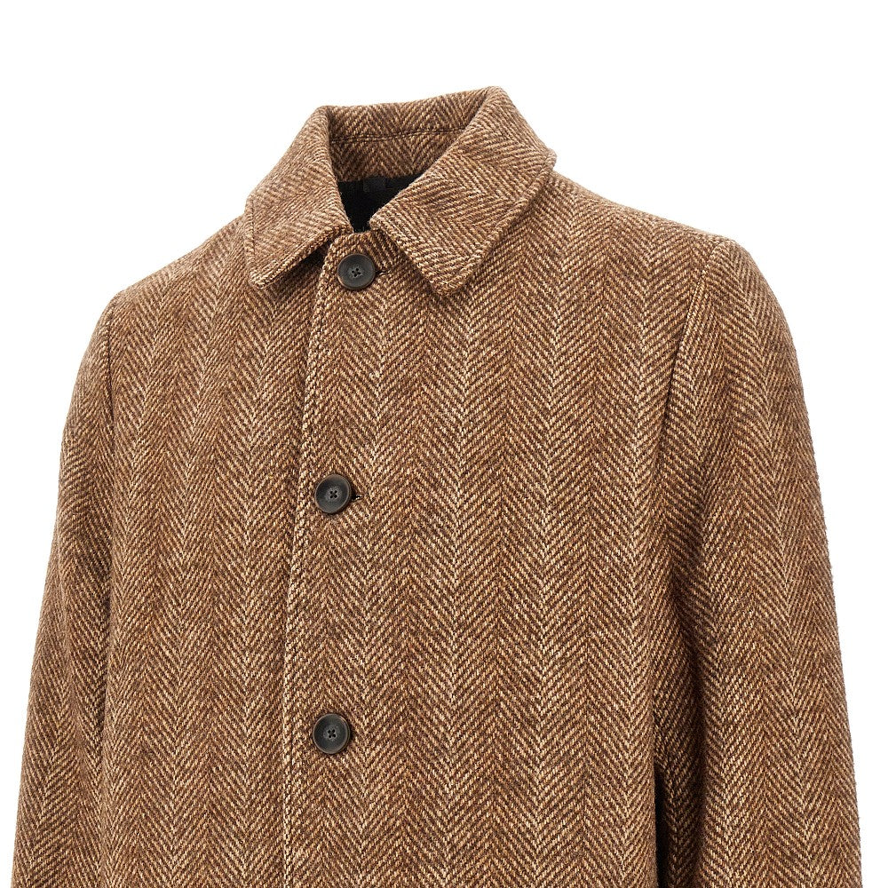 'Maximilian' herringbone coat