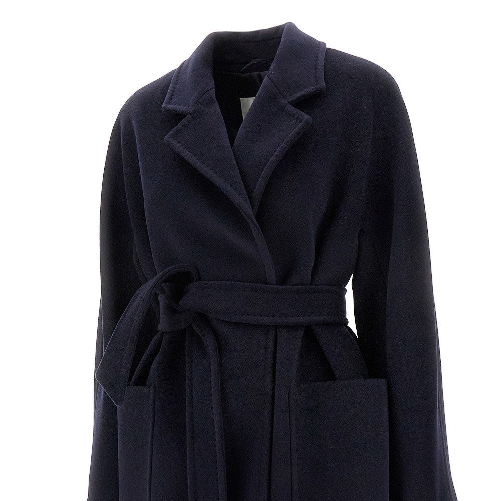 Wool and cashmere long coat