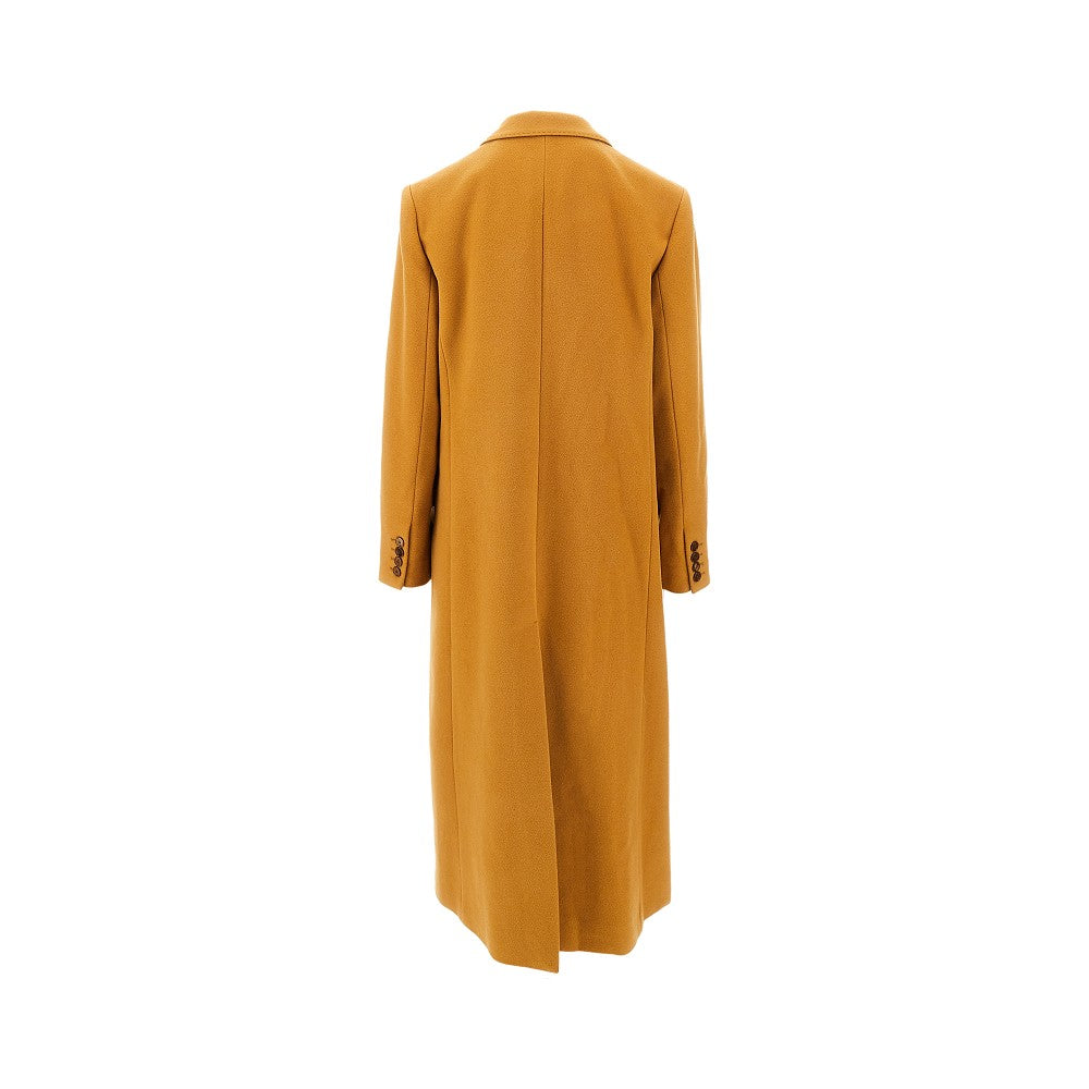 Wool and cashmere long coat