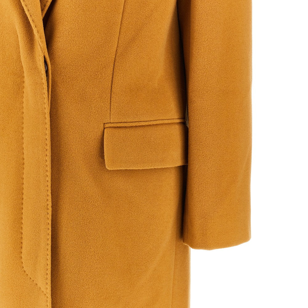 Wool and cashmere long coat