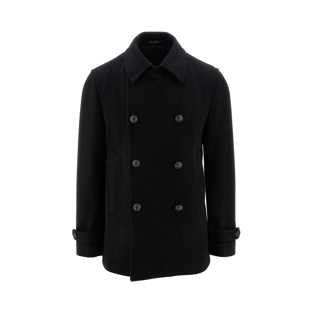 Wool-blend 'Monaco' double-breasted coat