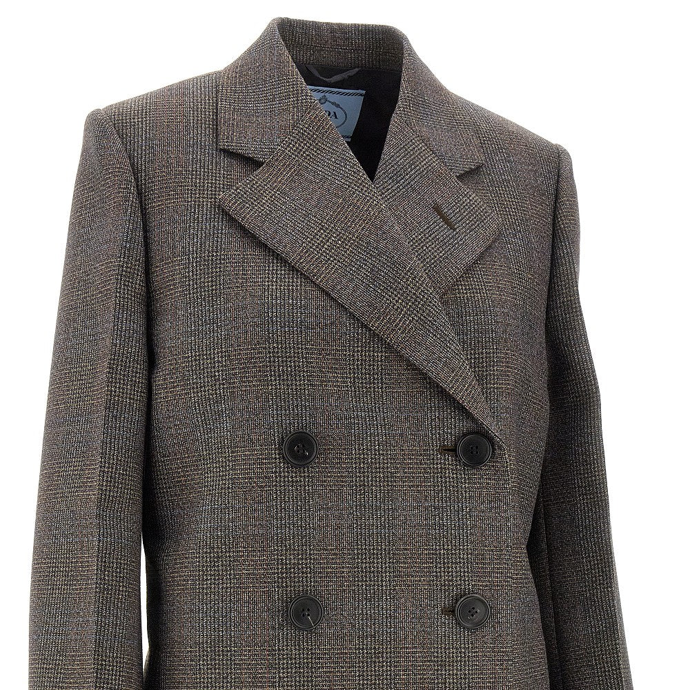 Cappotto in Principe di Galles e viscosa