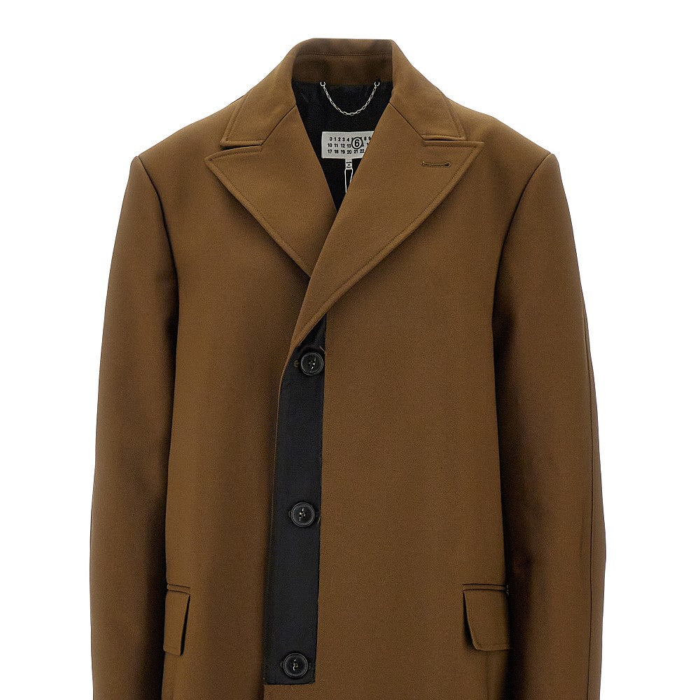 Cappotto lungo in gabardine