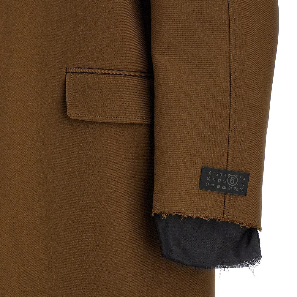Cappotto lungo in gabardine