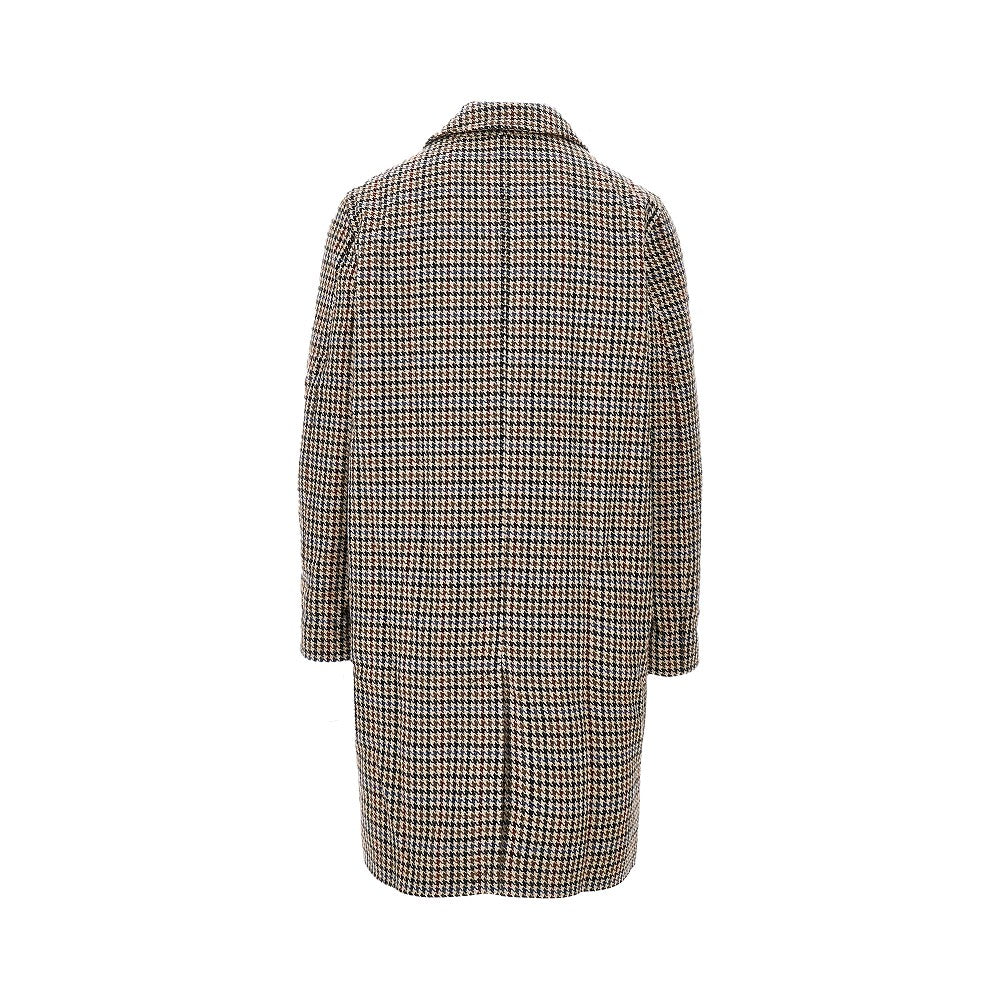 'Stan' hondstooth wool-blend coat