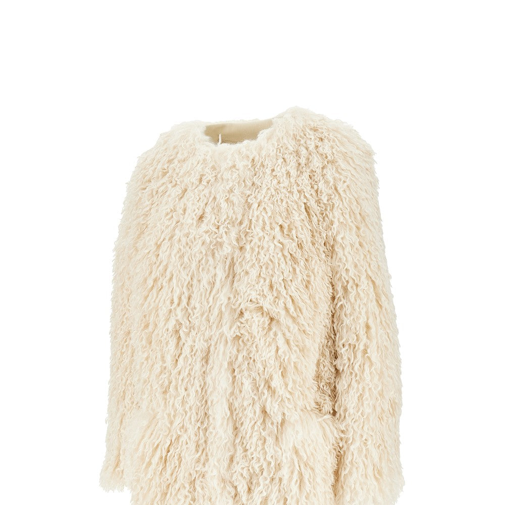 Cappotto 'Cleo' in pelliccia sintetica frisée