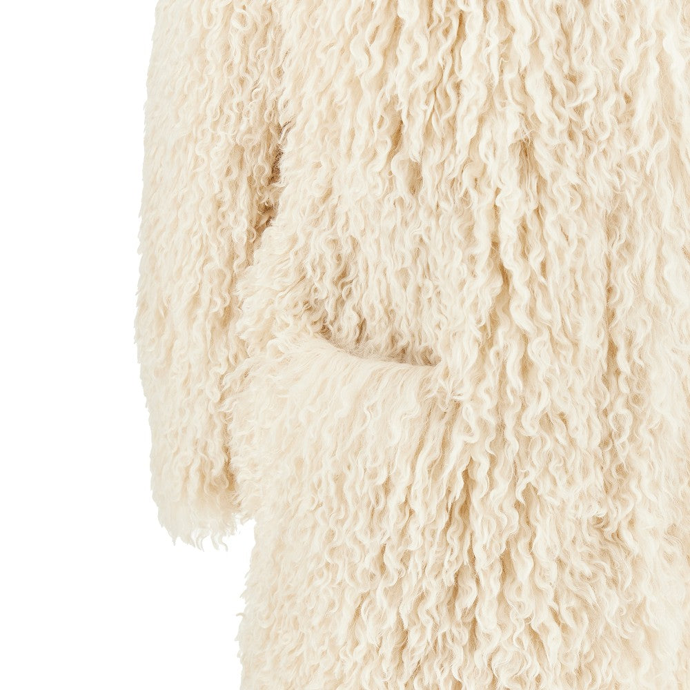Cappotto 'Cleo' in pelliccia sintetica frisée
