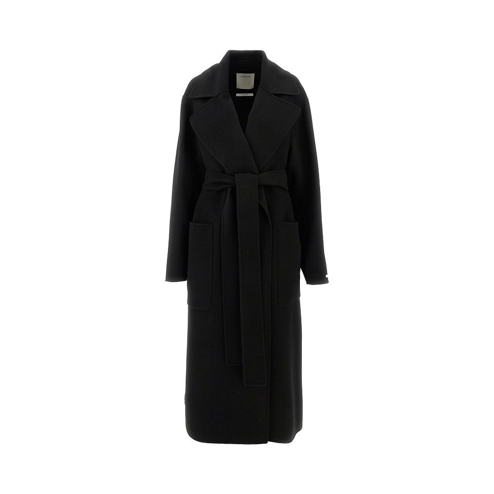 Cappotto lungo in pura lana