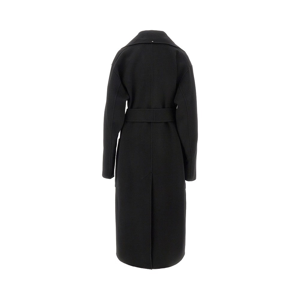 Cappotto lungo in pura lana