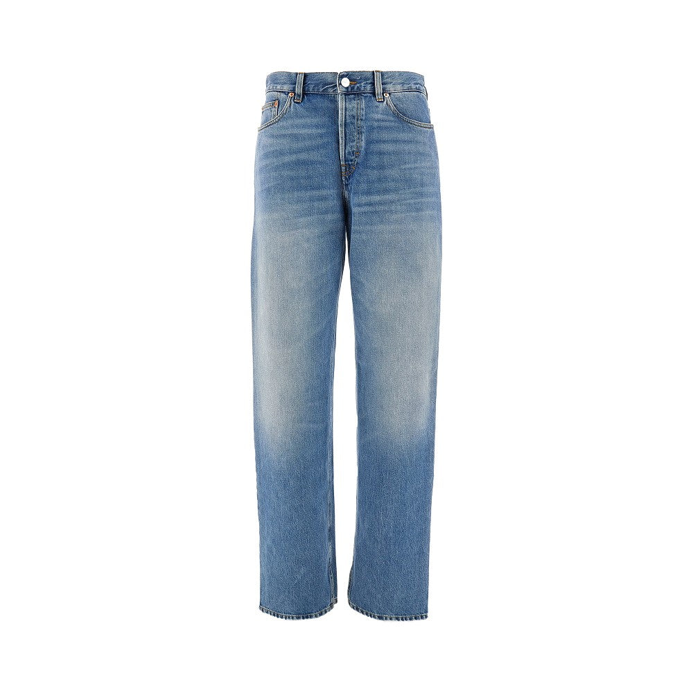 Relaxed Fit jeans with ankle split