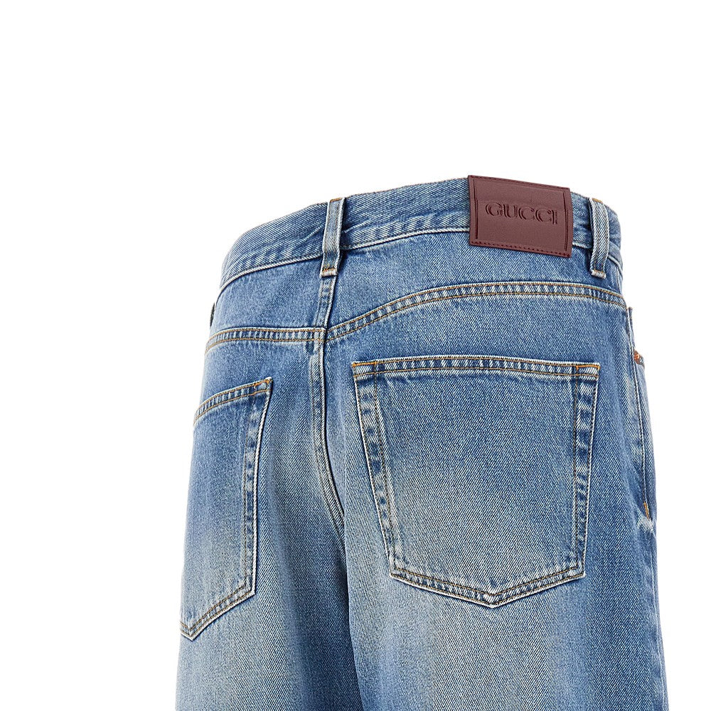 Relaxed Fit jeans with ankle split