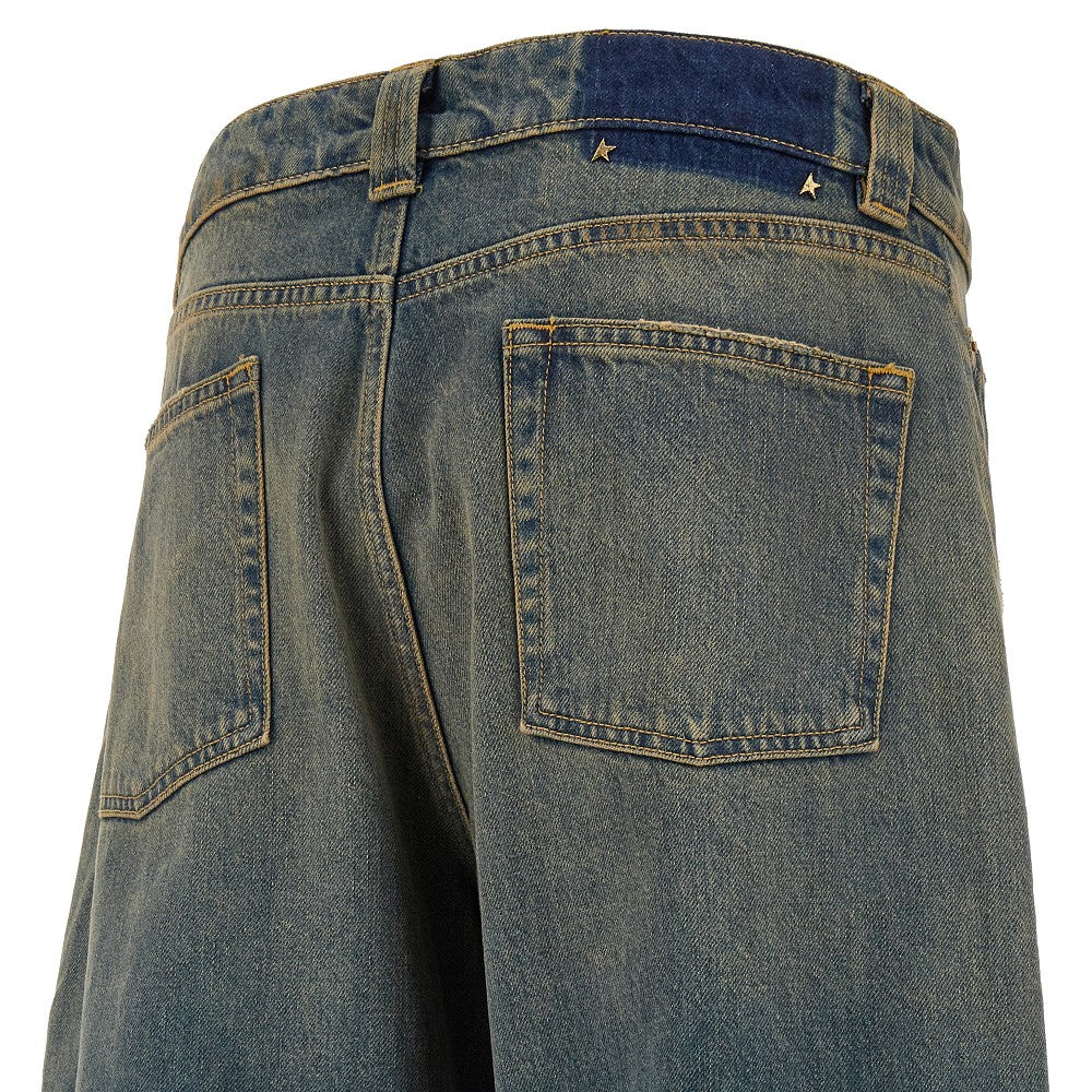 Denim cargo pants
