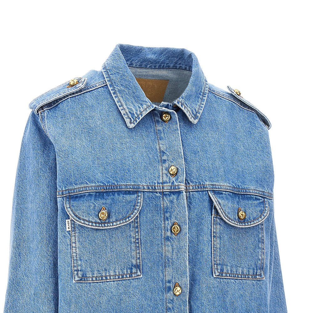 'Nariida Maya' denim saharienne jacket