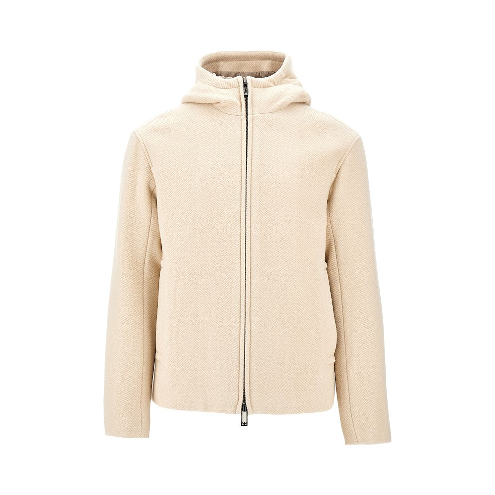 Blouson full-zip in lana